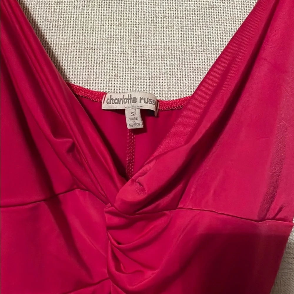 Charlotte Russe Red Slip Mini Dress - Picture 2 of 4
